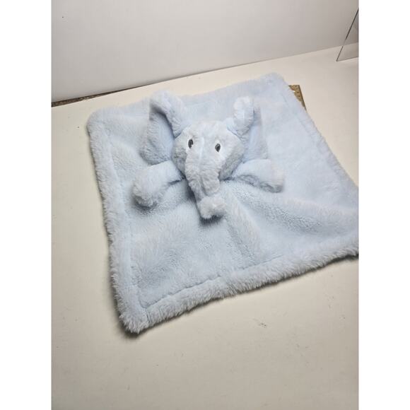SL Home Fashions Lovey Elephant Baby Security Blanket Plush Stuffed Blue - Picture 1 of 3